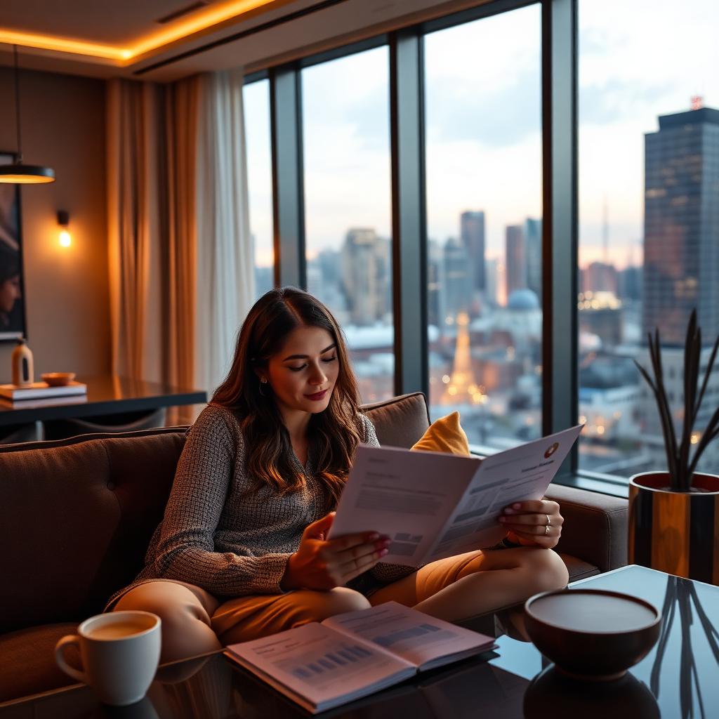 Client reviewing successful wealth architecture outcomes