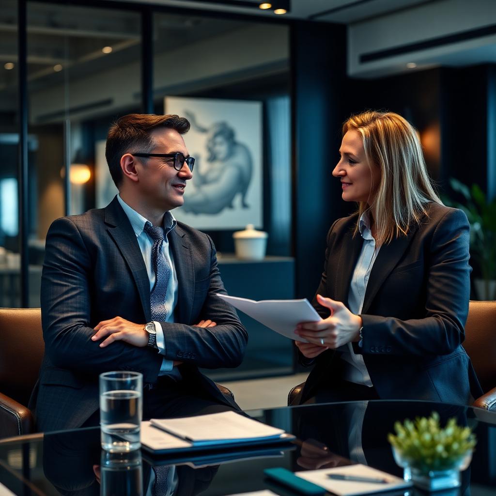 Strategic wealth planning session with financial advisor